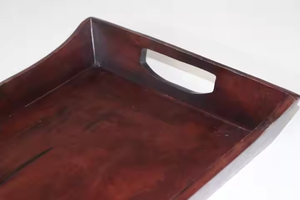 Bandeja de servicio de madera de nuevo diseño con asas para desayuno o uso doméstico Bandeja de baño de hotel por decor IMPEX - Product Image 5