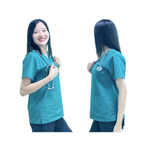 Cómodo uniforme médico de algodón y LICRA, conjunto personalizable de enfermera para unisex, 500 piezas MOQ, hecho en Vietnam - Product Image 4