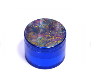 Herb Star Moon Blue Grinder - Magnetic Matte Herb Grinder Aluminum herb grinder price products - Product Image 2