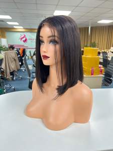 Perruque de cheveux vietnamiens bruts os droit vente en gros de cheveux vierges droits 100% cuticules de cheveux humains alignés - Product Image 3