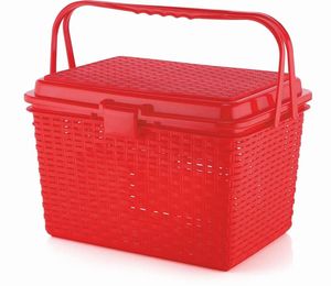Panier carré romain en plastique, capacité de 8 à 10 kg, multi-usages pour le shopping, la maison, l'hôtel, le bureau, durable, vente en gros, approvisionnement en vrac - Product Image 5
