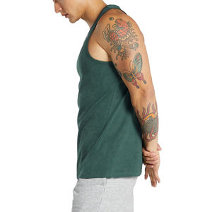 เสื้อกล้ามผู้ชายคุณภาพสูง ไซส์ใหญ่ สวมใส่สบาย เหมาะสำหรับออกกำลังกาย ระบายอากาศได้ดี รับสกรีนโลโก้ ทรง Racerback ผลิตจากโพลีเอสเตอร์ 100% - Product Image 3