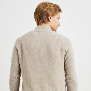 Suéter informal personalizado para hombre, suéter deportivo con cremallera de algodón, suéter de punto con cremallera para hombre, prendas de punto con cremallera - Product Image 4