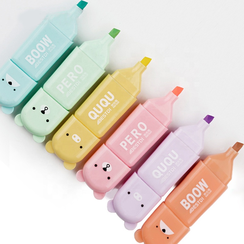 Мини ручка Комплект Макарон 6 видов цветов студент маркер для защиты глаз, жидкое косметическое средство для перьевых ручек
