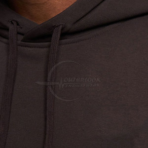 เสื้อฮู้ดลำลองแบบสวมหัวของผู้ชายผ้าฝ้าย100% กำหนดสีได้เองสำหรับฤดูหนาว - Product Image 3