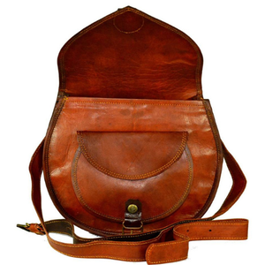 Sac à bandoulière unisexe en cuir véritable de fabrication artisanale, grand sac à bandoulière en cuir de chèvre, sac à main, sac à bandoulière imperméable de luxe - Product Image 3