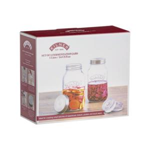 Juego de 2 Recipientes de Vidrio Cilíndricos Kilner Vintage para Fermentación con Tapa Hermética para Almacenamiento de Botellas y Frascos - Product Image 6