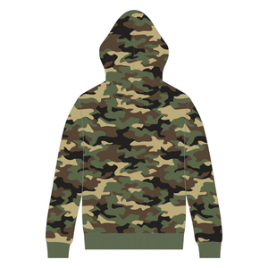 Sudadera con Capucha Camo Soror, Sudadera Informal y Elegante para Mujeres de Hermandad Universitaria, Color Rosa y Verde - Product Image 6