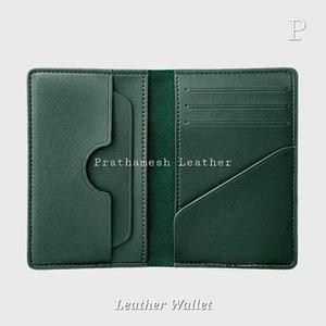 Portefeuille en cuir tanné végétal pour hommes Prix de gros sécurisé Portefeuilles classiques fabriqués à la main Portefeuille d'affaires élégant pour hommes - Product Image 2