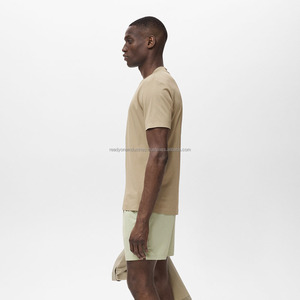 Camiseta de calle de algodón en blanco lavado, camiseta de gran tamaño con hombros caídos, camiseta personalizada de alta calidad con estampado de peso pesado para hombres - Product Image 3