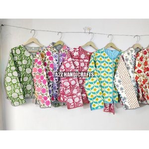 แจ็กเก็ตผ้าฝ้ายลายดอกไม้สไตล์โบฮีเมียนเสื้อแจ็กเก็ตใส่ได้ทั้งฤดูหนาวและฤดูใบไม้ร่วง - Product Image 1