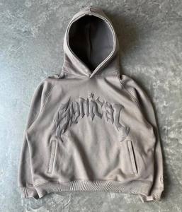 เสื้อสวมหัวพิมพ์ลายตัวอักษรโฟมพัฟแนวสตรีทเสื้อมีฮู้ดทรงหลวมสำหรับทุกเพศเสื้อฮู้ดลำลองใส่ Y2K - Product Image 3