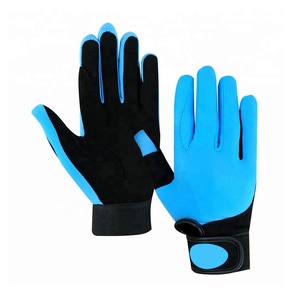 ถุงมือขี่ม้าสไตล์กีฬาแบบกำหนดเองถุงมือแข่งสีกรมท่าระบายอากาศถุงมือขับขี่กันลื่นใส่สบายสำหรับฤดูร้อน - Product Image 4