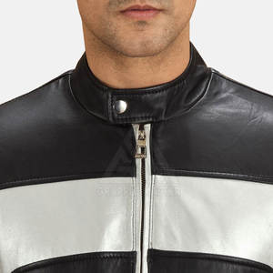 แจ็คเก็ตมอเตอร์ไซค์หนังแท้สั่งตัดพิเศษสำหรับผู้ชาย ระบายอากาศ กันน้ำ แฟชั่นฤดูหนาว ล่าสุด - Product Image 6