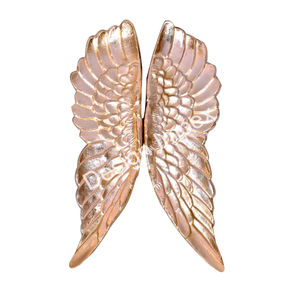 Ailes solides en or rose Sculpture en métal Art décoratif fait à la main Personnaliser l'aile de papillon en métal Sculpture Décoration intérieure Article - Product Image 1