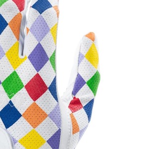 Guantes de golf estampados de alta calidad para hombre, cómodos colores personalizados de cuero transpirable, elegantes y superventas - Product Image 5