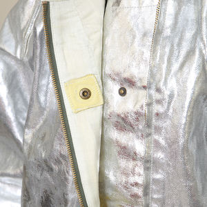 Traje de Bombero de Aluminio Certificado, Recubierto de Algodón FR, Aluminizado, Resistente al Fuego, de Alta Resistencia al Calor, Overol Plateado - Product Image 6