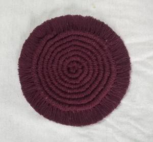 Prix de gros artisanat indien macramé tapis de table sous-verre dernière conception ronde et carrée pour thé et café faits à la main - Product Image 6