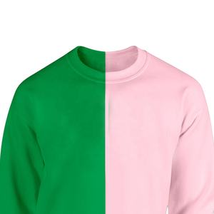 Sudadera de Color verde y rosa, ropa de universidad, sudadera con varias tallas - Product Image 2