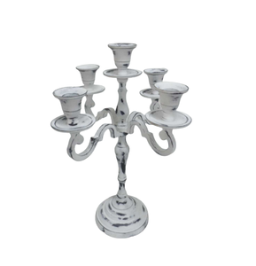 Bougeoir en aluminium le plus vendu bougeoir de taille Standard Antique blanc et pot de bougie pour la décoration de mariage - Product Image 2