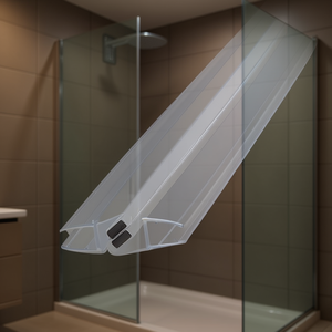 Juego de Cortinas de Ducha Transparentes de 4 mm con Cierre Magnético Universal para Mamparas - Product Image 3