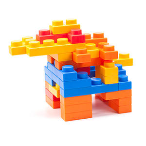 Wholesale 36pcs 3cm Height Soft Plastic Building Blocks Block Set 2 Sizes 4 Colors CE Certified Construction Toy - Product Image 5
