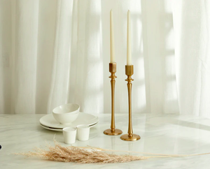 Hammered <b>Gold</b> Cylindrical <b>Pillar</b> <b>Candle</b> Holder for Christmas Valentine's Day Birthday Celebrations - Product Image 2