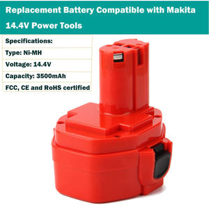 14.4V 3.0Ah Ni-MH for Makita Replacement <b>Battery</b> 1434 1420 1422 1433 PA14 1435 1435F 192600-1 193985-8 - Product Image 3