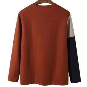 Sweat-shirts personnalisés pour hommes, sweat-shirts décontractés d'automne, sweat-shirts à manches longues, col rond, t-shirts slim, hauts unis pour hommes - Product Image 2