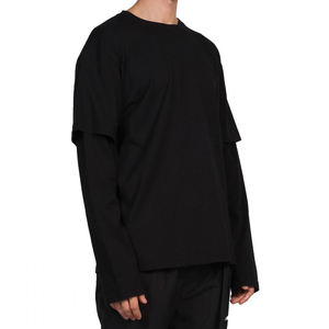 T-shirt pour homme lourd, à manches longues, double couche, T-shirt personnalisé à double couche, nouveau style, T-shirt à manches doubles pour garçons - Product Image 1