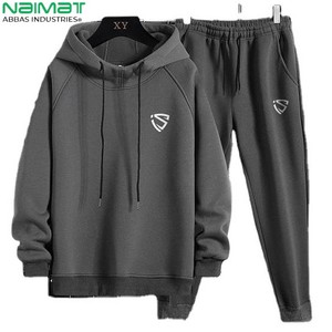 Conjunto de pantalones de chándal ligeros para hombre y Sudadera con capucha para uso activo Sudadera con capucha de alta calidad para hombres y mujeres - Product Image 3