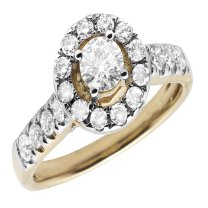 <b>Iced</b> Out Jewelry 925 Silver Elegant Round Halo Moissanite Engagement Luxury Design <b>Ring</b> Gift For Women - Product Image 1