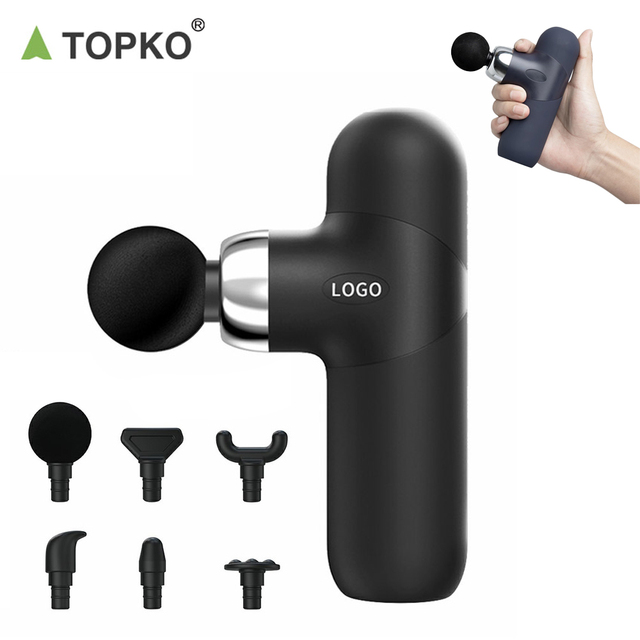 TOPKO High Quality Deep Tissue Muscle Massage Gun Fitness Equipment Portable Pain Relief Massage Gun