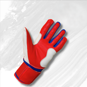 Prix usine vente chaude personnalisé blanc rouge et bleu couleur cuir de vachette gants de baseball pour les joueurs de baseball - Product Image 2