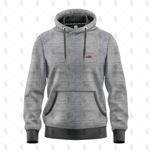 Sweat à capuche en coton 100% pour l'hiver, tricot uni, motif uni, coupe décontractée, tissu doux, poche, parfait pour un usage quotidien - Product Image 1