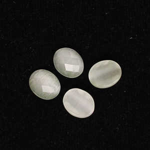 7ชิ้นตาแมวแท้ธรรมชาติอัญมณีหลวม4x6มม. รูปไข่ตัดสีขาว4CTS สำหรับทำเครื่องประดับ - Product Image 4