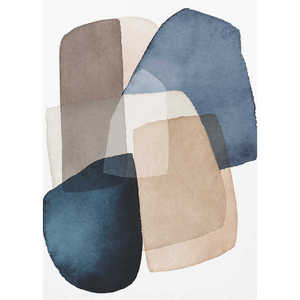 Bloques de Papel con Patrón Abstracto Azul y Marrón - Product Image 1