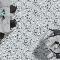 Carreaux de sol en porcelaine gris, aspect terrazzo moderne, finition mate émaillée, antidérapants et résistants à l'usure, 600x1200mm, du fabricant-exportateur