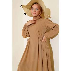 เดรสผูกเอวลำลองสีลาเต้ - Product Image 3