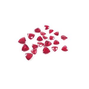 Rubis naturels de Bangkok, calibrés, taille trillion, pierres précieuses en vrac, 6 mm, 7 mm, taille ovale, qualité supérieure, couleur rose, traitées thermiquement, IGI - Product Image 1
