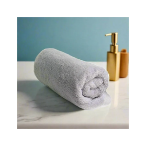 Serviette de bain en coton doux Terry 27x54 pouces 500GSM avec motif uni et séchage rapide, idéale pour les enfants, vente au détail, fabriquée en Inde - Product Image 6