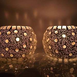 Portavelas de mosaico hecho a mano, portavelas de mosaico de vidrio para decoración, portavelas de mosaico para decoración del hogar a precio económico - Product Image 4