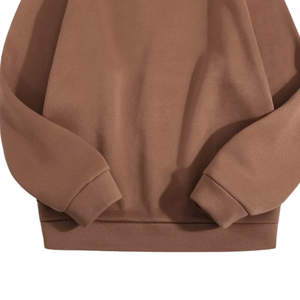 เสื้อสเวตเชิ้ตสีน้ำตาลสำหรับผู้ชาย สวมใส่สบาย สไตล์ลำลอง แขนยาว แฟชั่น เสื้อสเวตเชิ้ตแบบยูนิเซ็กซ์ ผ้าพรีเมียมเนื้อนุ่ม เสื้อผ้าฤดูหนาว อบอุ่น - Product Image 6