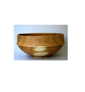 Tazón de fruta de caramelo de madera de tema oscuro, mesa de comedor para el hogar, centro de mesa, cuajada de lujo y ensalada, tazón de masa para servir - Product Image 5