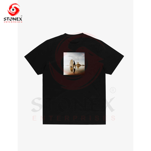 T-shirts pour hommes en coton 100% de haute qualité, coupe ample, style streetwear, avec logo personnalisé - Product Image 3