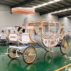 Chariot royal élégant de haute qualité, chariot royal exclusif pour les mariages de princesses, chariot à chevaux électrique - Product Image 4