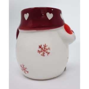 Taza de Gres Elf 3D Roja y Blanca de 600ml, Diseño Europeo Moderno y Creativo con Tapa Clásica y Boquilla, Modelo ODM, Novedad en Stock, Regalo Original - Product Image 6