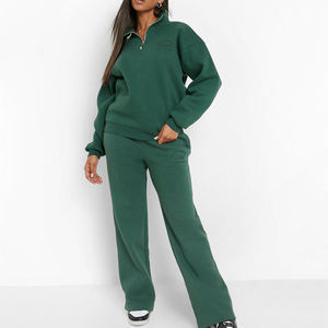 Pantalon de jogging de qualité supérieure avec poches taille haute entraînement Yoga course pantalons de survêtement femmes Sweatspant - Product Image 6