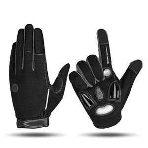 Full-Finger Breathable <b>Touchscreen</b> Leather <b>Gloves</b> Mountain Bike Cycling Protective Unisex Hand <b>Gloves</b> Gym Sports - Product Image 1