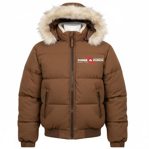 Cuello alto Cálido Espesor estándar Moda Alta calidad Impermeable Transpirable Cremallera Chaqueta acolchada de invierno para Unisex - Product Image 1